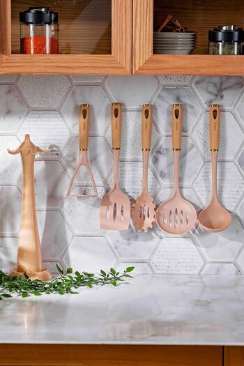 Karaca Milley 6 Piece Serving Set Beige