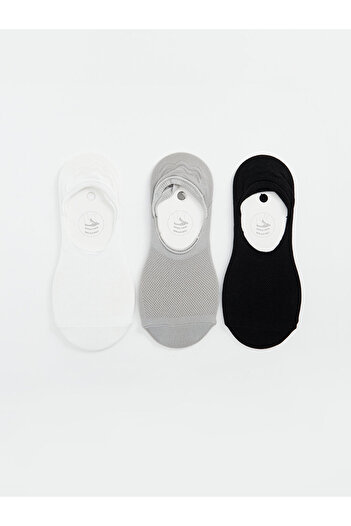 LC Waikiki Pack of 3 Women's Plain Ballerina Socks
