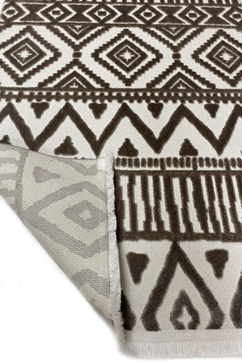 Prizma Etna Beige Bathroom Rug - Non-slip, Washable Single, Mat 80x150