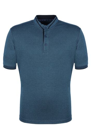 Masimar Judge Collar Buttoned Men's T-Shirt
