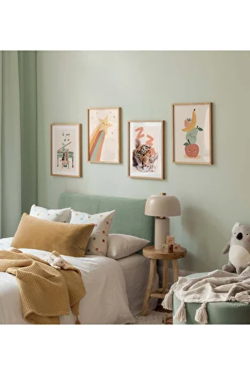 Tooall Children's Room, Alterable Wooden Frame Table Set