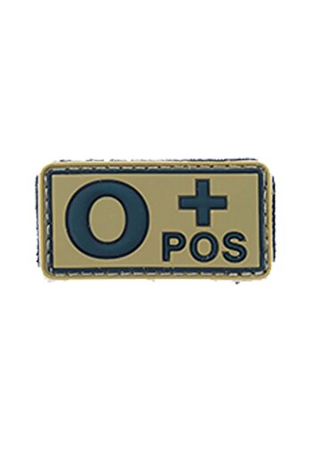 SINGLE SWORD Στρατιωτική σιλικόνη Peç Blood Type O Rh Positive - Κίτρινο