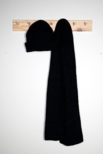 Huge Home Black Women's Scarf Beret - Gift for Women's Coworker - Gift for Sister - Gift for Lover