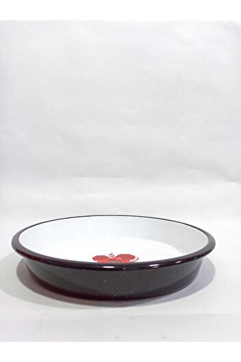 ALEV EMAYE Enamel Deep Tray Plate 28 Cm Zinc Basin Enamel Fruit Bowl Crisper