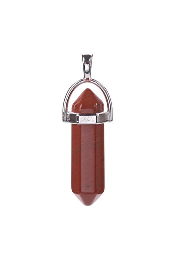 ema Energy Storage Red Jasper Natural Stone Necklace