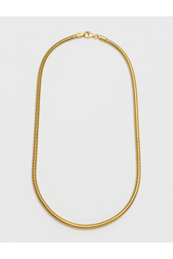 neslyaccessories Paslanmaz Çelik Snake Zincir Kolye (60CM)