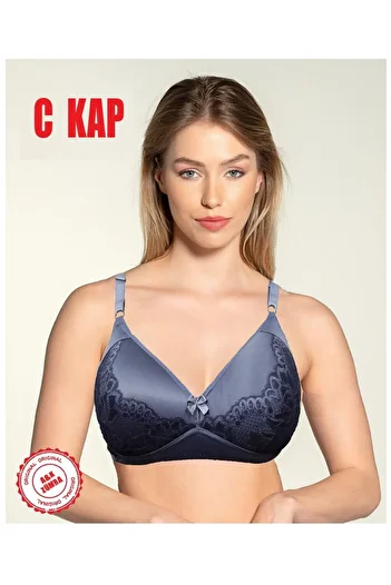 A&K ZÜMRA Smoked Lace Recovery C Cap Bra - Wire Free Supportless