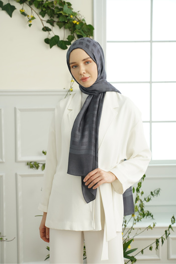 ARMANDA Smoked Princess Series Chain Patterned Shawl