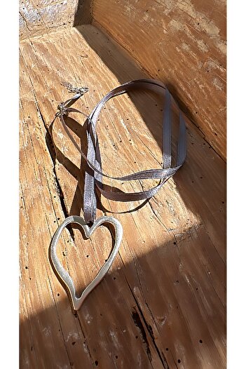 by özllem Heart Design Necklace with Ribbon