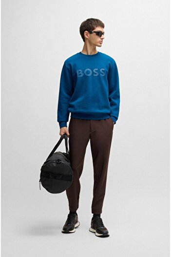 BOSS Erkek Marka Logolu Bağcıklı Kaydırmaz Tabanlı Günlük Siyah1 Sneaker 50513195-244