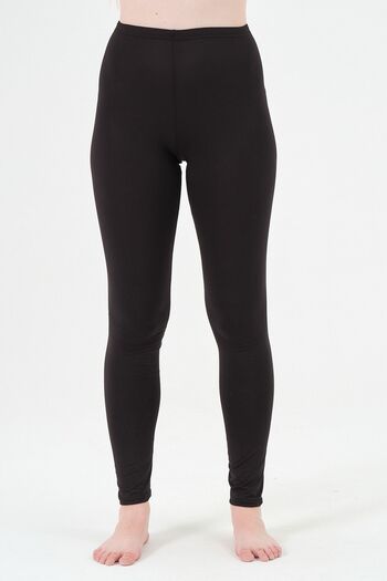 vawensea Women's Lycra Long Swim Pool and Hijab Swimsuit Tights Black (Wide Size Range)
