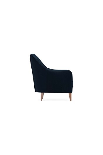 Enza Home Fiore Berjer Kadife Dokulu - Lacivert
