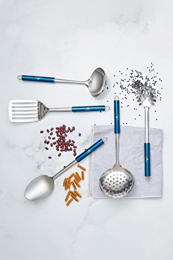 Karaca Master Blue 5 Piece Serving Set