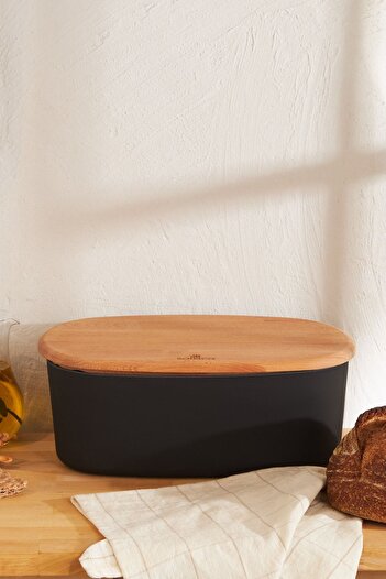Karaca Nef Melamine Black Bread Box