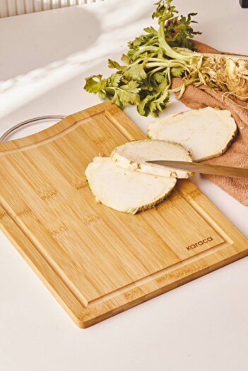 Karaca Owen Rectangle Small Bamboo Cutting Board 28 Cm