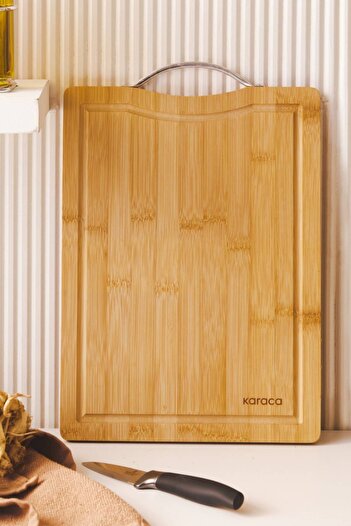 Karaca Owen Rectangle Small Bamboo Cutting Board 28 Cm
