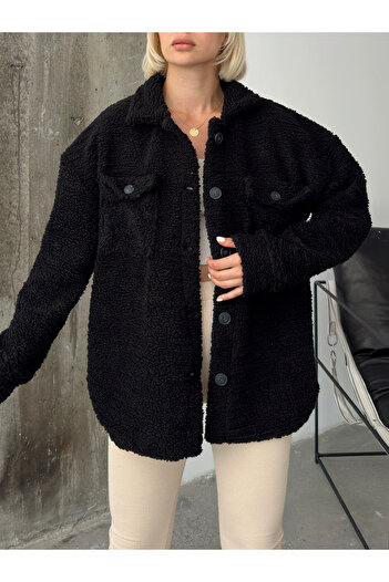 AFROGİYİM Oversize Women's Teddy Shirt