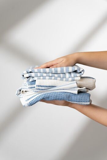Soley |   Izay |   Set de 4 prosoape de bucatarie din bumbac 100%.