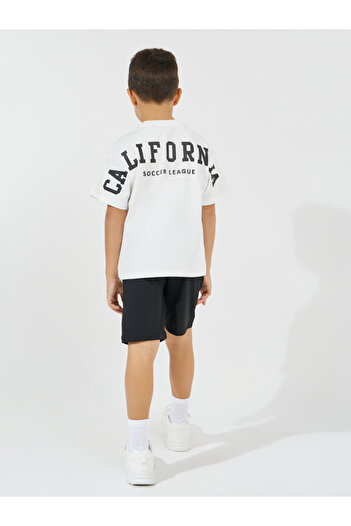 Styli California Back Print Oversized T-Shirt & Shorts Set