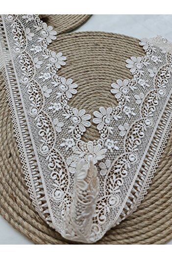 Esteks Dantel ve Tekstil Aksesuarları 1 Meter Guipure French Lace Needlework