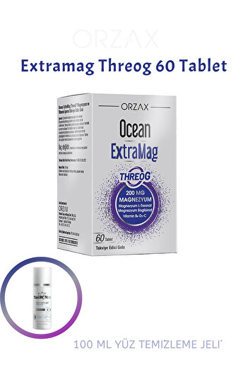 Ocean Extramag Threog 200mg 60 Bisglicinate Magnesium - L Treonat Vitamin C-d-b + (1x100ml Gel)