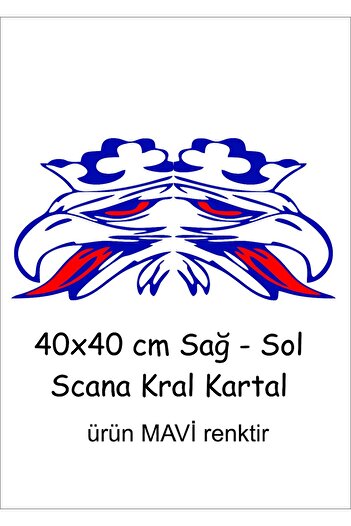 EYBA STİCKER Autocolant Scania vultur 40x40cm dreapta-stânga tractor camion tir case tümosan massey Erkunt