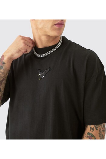 Uniquetex Oversize Vek Eagle Printed T-shirt