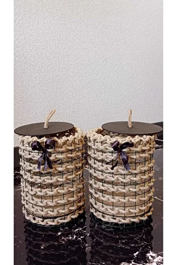 Egindra Wicker 2-Piece Decorative Basket and Organizer Set - with Wooden Lid