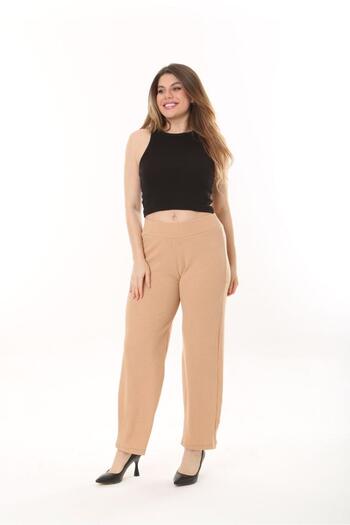 SERRA BÜYÜK BEDEN Burmük Wide Leg Trousers
