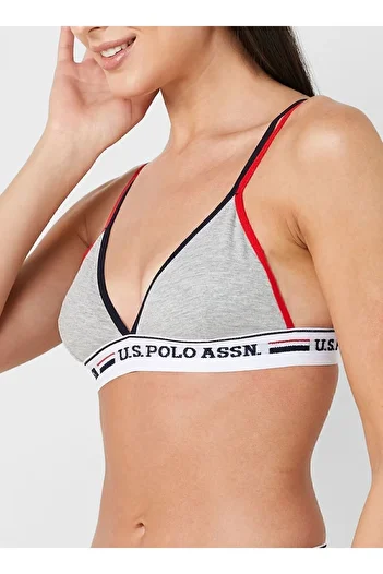 U.S. Polo Assn. Women's Cotton Lycra Solid Color 2-Piece Bustier Slip Set