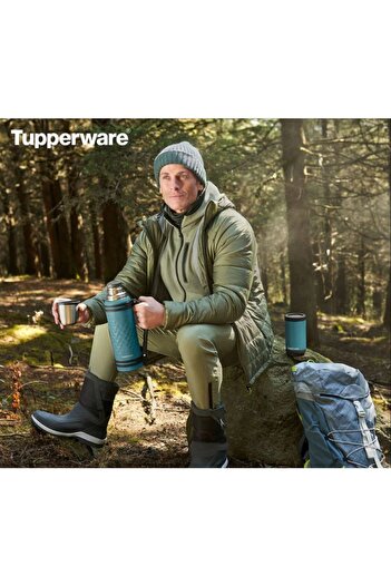 Tupperware Thermos with Cup 1.2 Liter Red Label