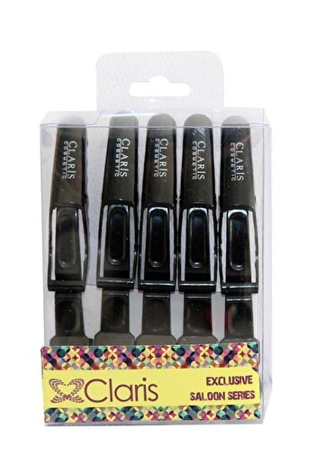 CLARİS C-32203 Πιέτες για μαλλιά νυχιών μαύρες 5 τεμάχια