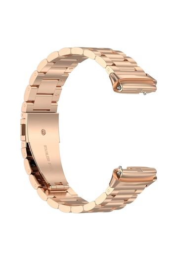 mimtec Xiaomi Redmi Watch 3 Active Uyumlu Metal Kordon Paslanmaz Çelik Baklalı Çelik Kordon Kayış