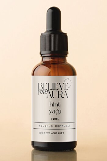 Believe Your Aura Hint Yağı - %100 Saf Ve Doğal Cilt Ve Saç Bakım Yağı - Castor Oil - 10 ml