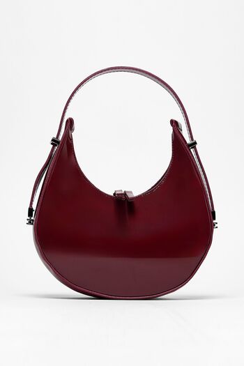 ALTUDA Women's Patent Leather Baguette Bag Cherry