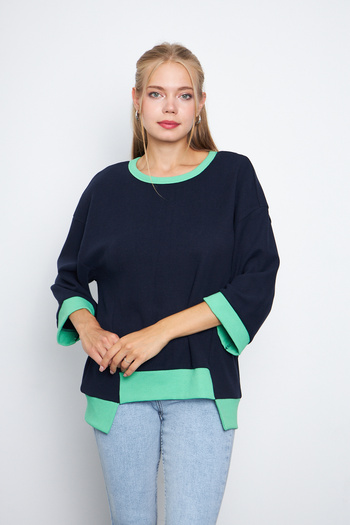 ESPİNA Thessaloniki Fabric Three-quarter Sleeve Women's Sweatshirt