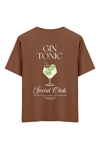 Mounte Bianca Unisex Gin Tonic - Μπλουζάκι Oversize