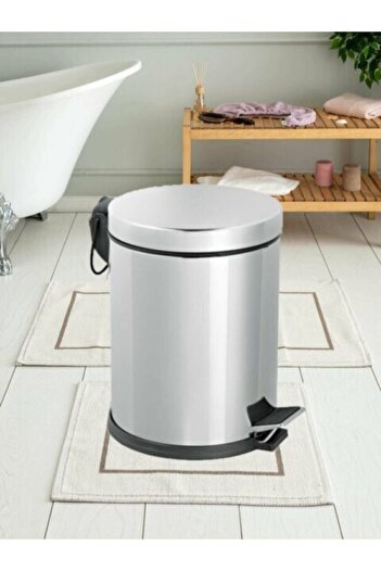 GörSeç Paslanmaz Çelik Pedallı 12 Litre Çöp Kovası 12 Lt Ev Ofis Banyo Mutfak