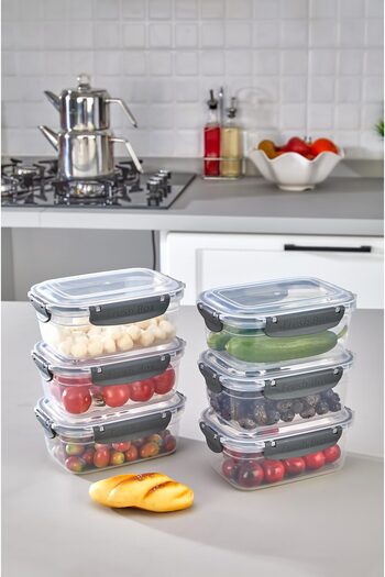 ASlife Home 700 Ml Fassungsvermögen 6-teiliges Silikon-aufbewahrungsset - Leak-proof and Ziplock-deckel