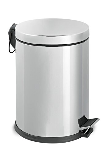 GörSeç Stainless Steel Pedal 12 Liter Trash Can 12 Lt Home Office Bathroom Kitchen