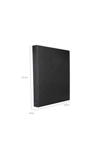 2K A4 PVC 2 Ringed Student and Office Type Document Presentation Folder with Inner Pocket 27x32 Cm (200 Sheets)
