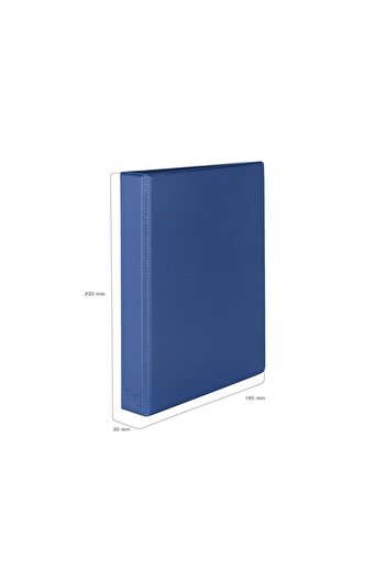 2K Dosar de prezentare pentru documente tip birou pentru studenți, PVC, dimensiune mică, cu 2 inele, cu buzunar interior 19,5x23 cm (200 coli)