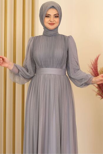 Fashion Showcase Sükse Evening Dress Gray - Design - Fsc2079