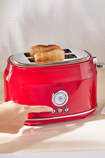 Karaca Retro Toaster Red