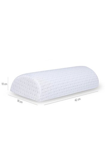 WHITEBLANCO Visco Orthopedic F Model Πολλαπλών Χρήσεων Visco Μαξιλάρι 42x18/10 cm, Λευκό