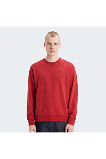 Levi's Men's Red Logo Round Collar Sweatshirt - A6327-0003