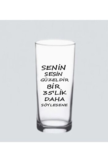 blackbonds 6 LI Karışık Bardak Eğlence / Sevgi Sözleri Baskılı Rakı ve Meşrubat Bardağı
