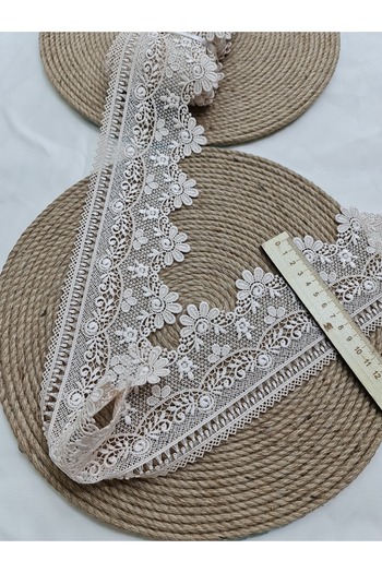 Esteks Dantel ve Tekstil Aksesuarları 1 Meter Guipure French Lace Needlework