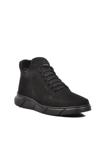 AYAKMOD Ανδρικές μπότες 726 Model Black Nubuck - Γνήσιο δέρμα