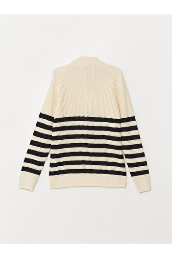 LC Waikiki Herren-Strickpullover mit Stehkragen und langen Ärmeln – W4ba72z8